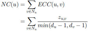 NC - Edge Clustering Coefficient