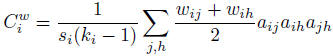Weighted Transitivity